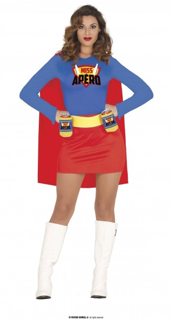 DISFRAZ SUPER HEROINA BAR ADULTA GUIRCA 79720