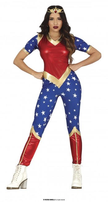 DISFRAZ SUPER HEROINA ADULTA GUIRCA 79727