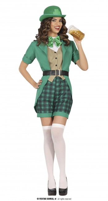 DISFRAZ MUJER SAN PATRICIO ADULTA GUIRCA 80177