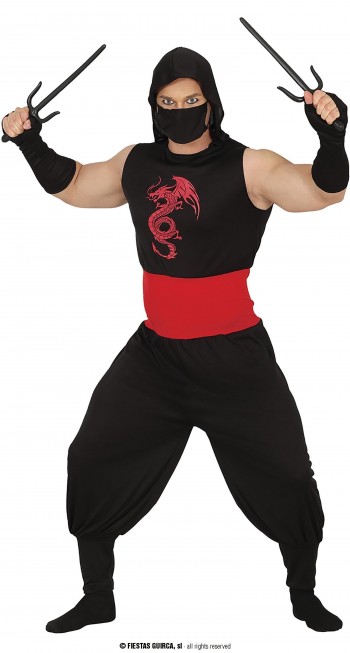 DISFRAZ DRAGON NINJA ADULTO GUIRCA 80209