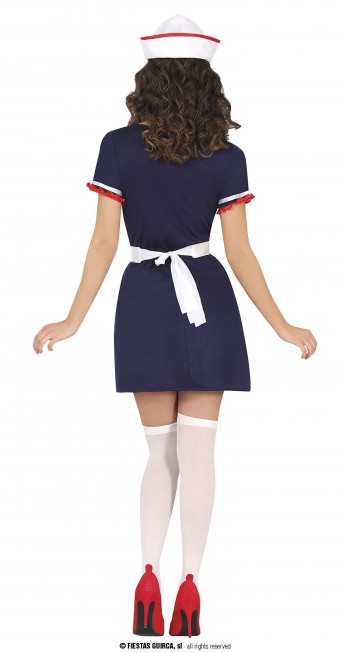 DISFRAZ MARINERA AZUL-BLANCO MUJER ADULTA GUIRCA 80408