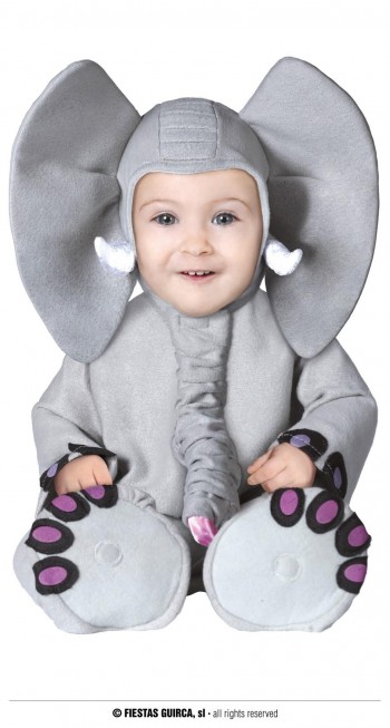 Z ONLINE DISFRAZ ELEFANTE BABY INFANTIL GUIRCA 81088