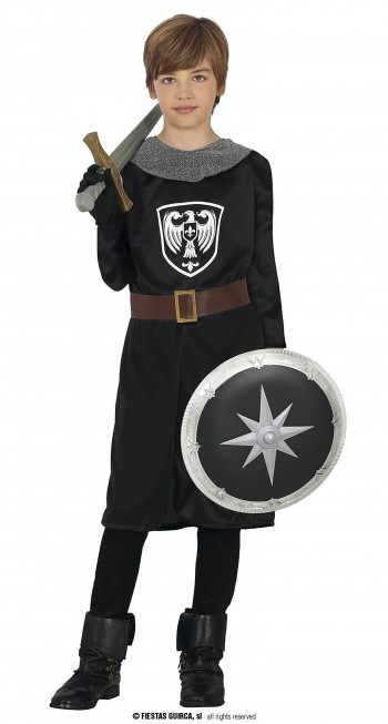 DISFRAZ MEDIEVAL NEGRO NIÑO INFANTIL GUIRCA 81132