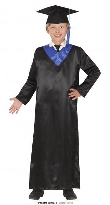 DISFRAZ LICENCIADO GRADUADO CUELLO AZUL UNISEX INFANTIL GUIRCA 81277