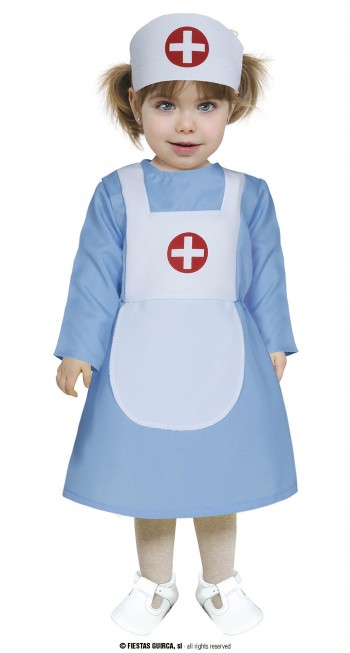 DISFRAZ ENFERMERA AZUL BEBE GUIRCA 82046