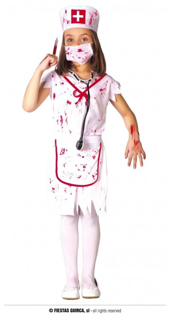 Z ONLINE DISFRAZ ZOMBIE NURSE INFANTIL GUIRCA  82606