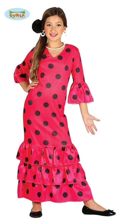 DISFRAZ FLAMENCA ROJO NIÑA INFANTIL