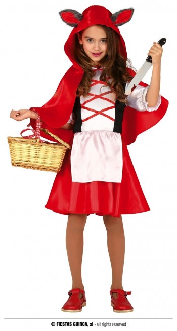 Z ONLINE DISFRAZ LITTLE RED RIDDING HOOD HUNTER INFANTIL GUIRCA 83502