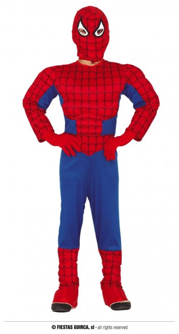 DISFRAZ SPIDER MUSCULOSO INFANTIL GUIRCA 83582