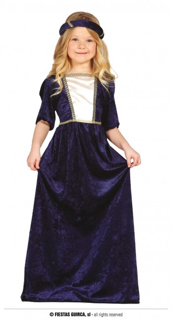 Z ONLINE DISFRAZ DAMA MEDIEVAL INFANTIL GUIRCA 85597