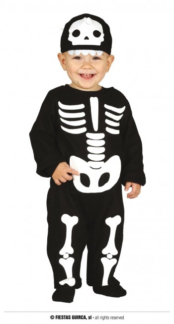 Z ONLINE DISFRAZ CUTE SKELETON BABY INFANTIL GUIRCA 87010