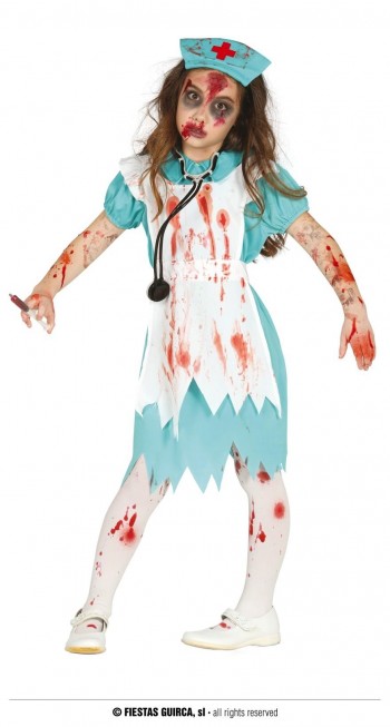 Z ONLINE DISFRAZ ZOMBIE NURSE INFANTIL GUIRCA 87426