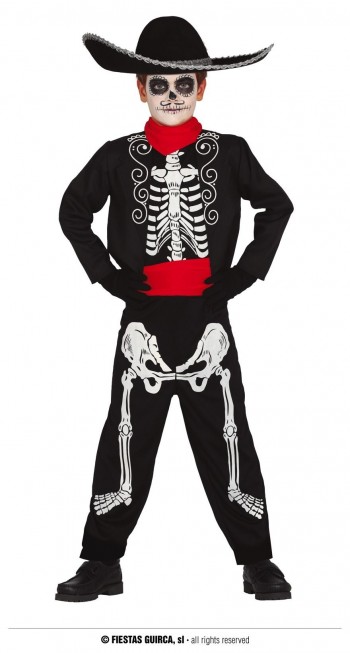 Z ONLINE DISFRAZ MARIACHI SKELETON INFANTIL GUIRCA 87438