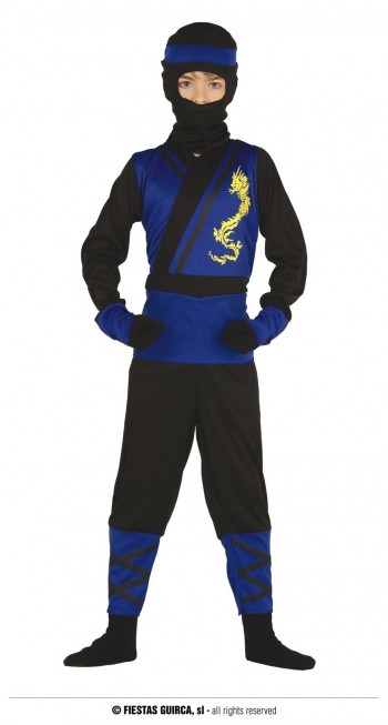 Z ONLINE DISFRAZ NINJA AZUL INFANTIL GUIRCA 87474