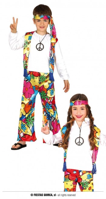 Z ONLINE DISFRAZ HIPPIE INFANTIL GUIRCA 87480