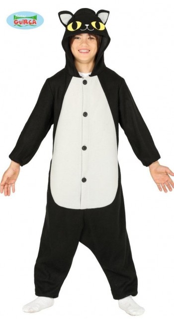 Z ONLINE DISFRAZ BLACK CAT KIGURUMIMI INFANTIL GUIRCA 87687