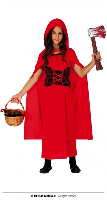 Z ONLINE DISFRAZ DARK LITTLE RED RIDDING HOOD INFANTIL GUIRCA 87786