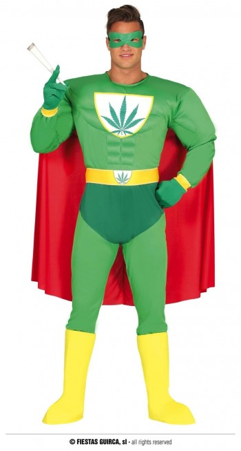 Z ONLINE DISFRAZ SUPERHEROE MARIHUANA ADULTO GUIRCA  88275