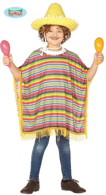 Z ONLINE DISFRAZ PONCHO MEXICANO INFAFNTIL GUIRCA 88503