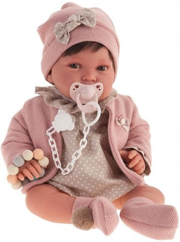 MUÑECA ANTONIO JUAN RECIEN NACIDA PIPA CHAQUETA ROSA 33006