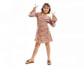 DISFRAZ HIPPIE PSICODELICA  INFANTIL MOM 201974