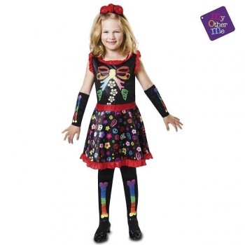 Z ONLINE DISFRAZ ESQUELETO COLORINES INFANTIL MOM  203170