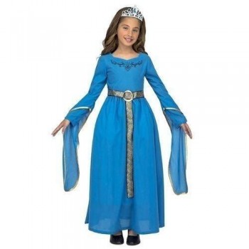 Z ONLINE DISFRAZ PRINCESA MEDIEVAL AZUL INFANTIL MOM 205185