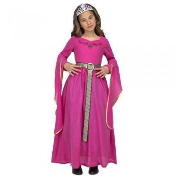 Z ONLINE DISFRAZ PRINCESA MEDIEVAL ROSA INFANTIL MOM 205189