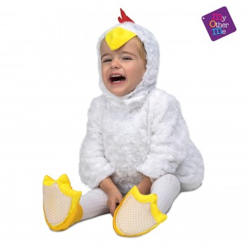 DISFRAZ POLLITO BLANCO PELUCHE INFANTIL MOM 205212