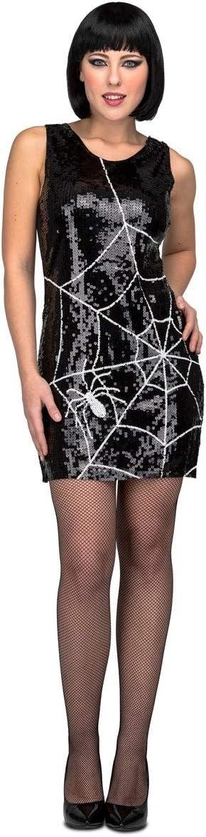 DISFRAZ MUJER ARAÑA LENTEJUELAS ADULTA T-ML MOM 205343