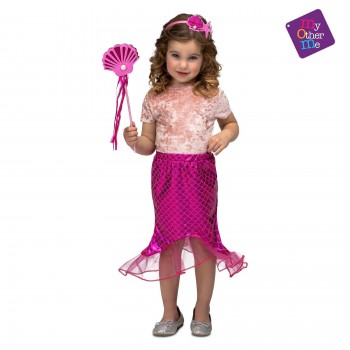 DISFRAZ TUTU FALDA SIRENA ROSA 3-6 INFANTIL MOM 206057