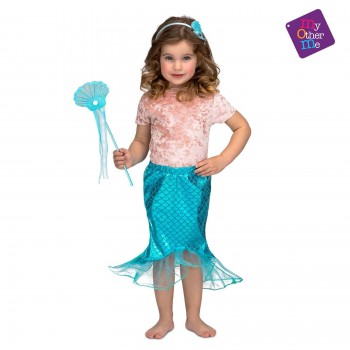 DISFRAZ TUTU FALDA SIRENA AZUL 3-6 INFANTIL MOM 206058