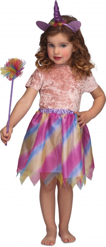 KIT UNICORNIO CON TUTU MORADO INFANTIL MOM 206059