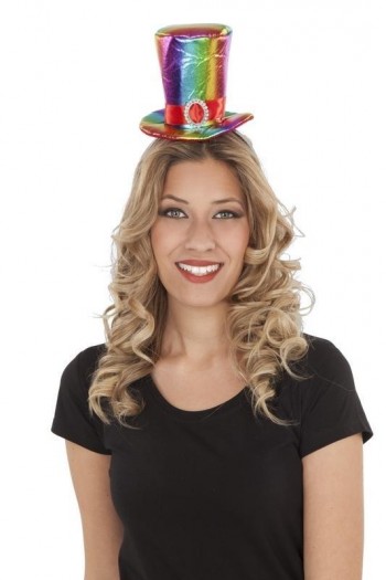 DIADEMA SOMBRERO ARCO IRIS MOM 206515