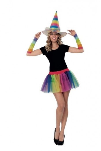 SOMBRERO BRUJA ARCO IRIS MOM 206521