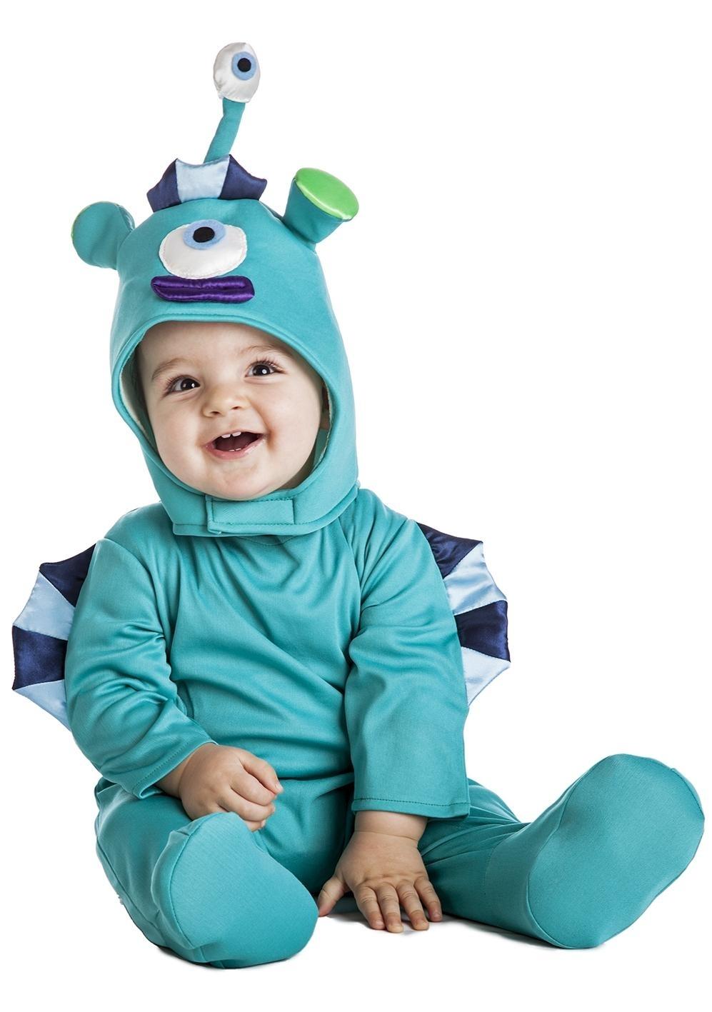 Disfraz Para Niño Mini Marciano Alien Talla 6-12 Meses