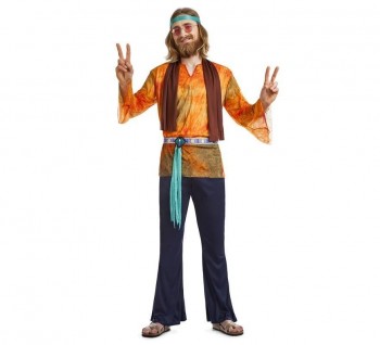 Z ONLINE DISFRAZ HIPPIE WOODSTOCK HOMBRE ADULTO K3222