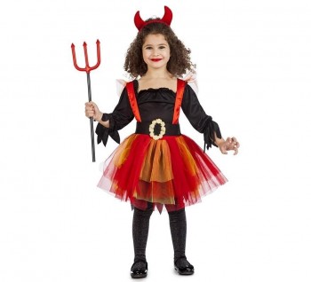 Z ONLINE DISFRAZ DIABLESA TUTU ROJO INFANTIL K3826