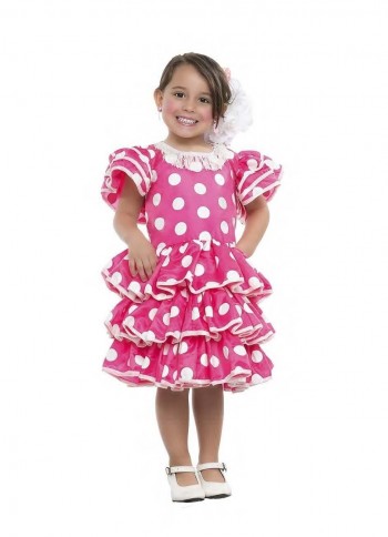 Z ONLINE DISFRAZ FLAMENCA  ROSA INFANTIL INFANTIL K4648