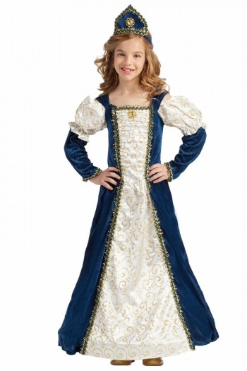 Z ONLINE DISFRAZ PRINCESA MEDIEVAL AZUL INFANTIL K5906