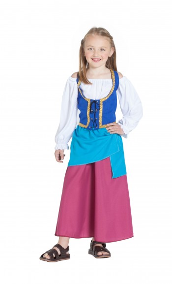 Z ONLINE DISFRAZ MESONERA  MEDIEVAL INFANTIL K6506