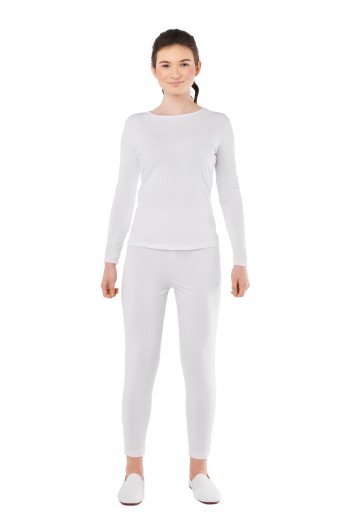 MAILLOT BLANCO 2 PIEZAS MUJER ADULTO SPANDEX K7994