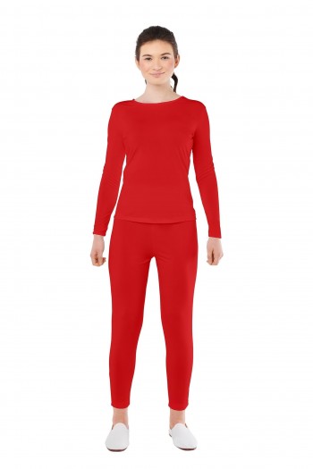 MAILLOT ROJO 2 PIEZAS MUJER ADULTO SPANDEX K8014