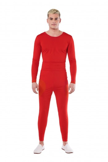 MAILLOT ROJO 2 PIEZAS HOMBRE ADULTO SPANDEX K8017