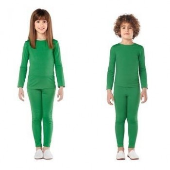 DISFRAZ MAILLOT INFANTIL VERDE 2 PIEZAS UNISEX SPANDEX K8030