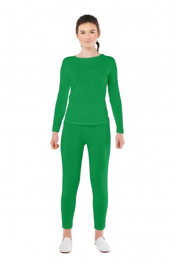 MAILLOT VERDE 2 PIEZAS MUJER ADULTO SPANDEX K8034