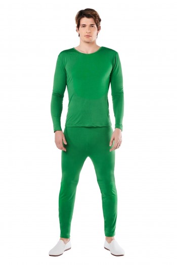 MAILLOT VERDE 2 PIEZAS HOMBRE ADULTO SPANDEX K8037