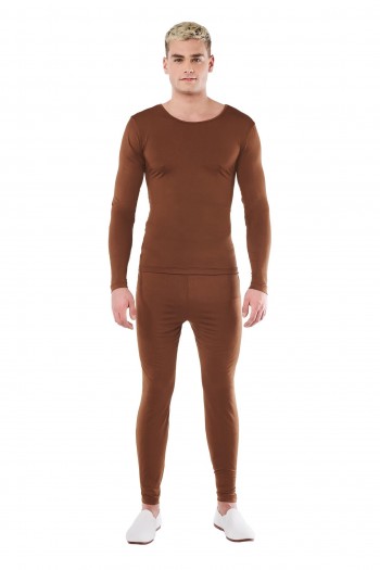 MAILLOT MARRON 2 PIEZAS HOMBRE ADULTO SPANDEX K8047
