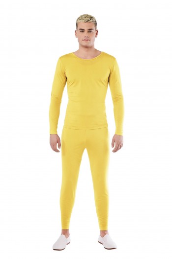 MAILLOT AMARILLO 2 PIEZAS HOMBRE ADULTO SPANDEX K8100