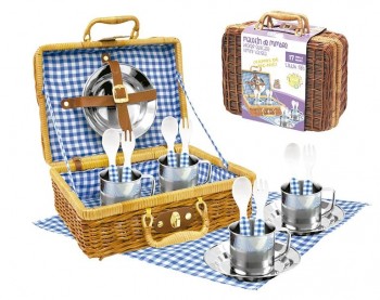 SET PICNIC VICHY EN CESTA DE MIMBRE 205117 TACHAN